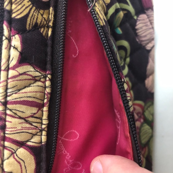 Vera Bradley Mod floral 8"x4.5" wristlet wallet pocketbook c. 2007 clutch bag - Picture 5 of 10